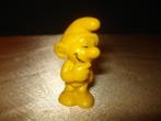 SCHTROUMPFS Ancien Schtroumpf Jaune Années 80's - Rare, Différents Schtroumpfs, Comme neuf, Enlèvement ou Envoi, Poupée, Figurine ou Peluche