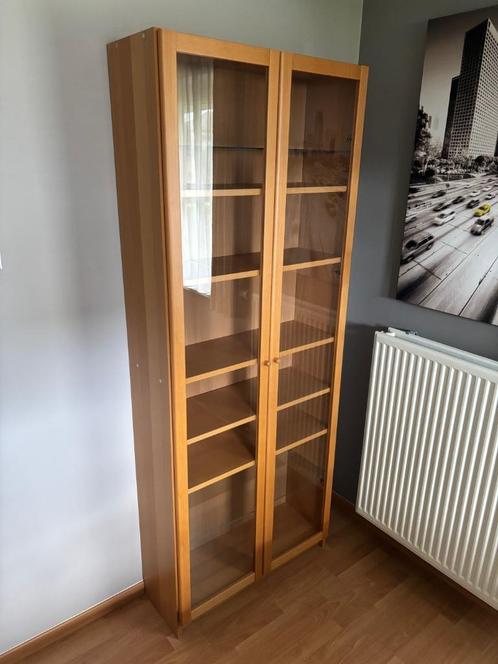 vitrinekast Billy, Huis en Inrichting, Kasten | Vitrinekasten, Zo goed als nieuw, 150 tot 200 cm, 50 tot 100 cm, 25 tot 50 cm