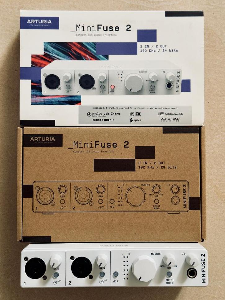 Arturia Minifuse 2 Audio Interface, TV, Hi-fi & Vidéo, Appareils professionnels, Utilisé, Audio, Enlèvement ou Envoi