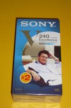 2 Videocassettes SONY 240, Cd's en Dvd's, VHS | Film, Ophalen of Verzenden