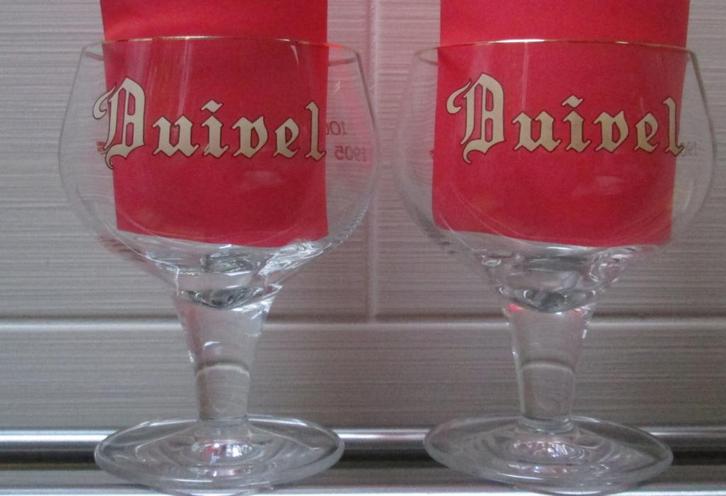 2 glazen Duivel van brouwerij Boon (Halle), Verzamelen, Biermerken, Gebruikt, Glas of Glazen, Overige merken, Ophalen of Verzenden