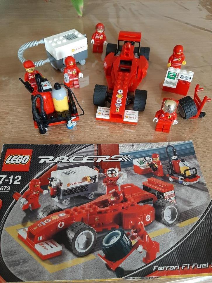 Lego set 8673 Ferrari F1 Fuel Stop, Kinderen en Baby's, Speelgoed | Duplo en Lego, Gebruikt, Lego, Complete set, Ophalen of Verzenden