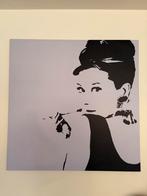 Schilderij Audrey Hepburn, Antiek en Kunst, Ophalen of Verzenden