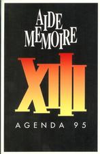 agenda ‘XIII’ 1995 - ‘Aide mémoire’, Divers, Agendas, Enlèvement, Neuf
