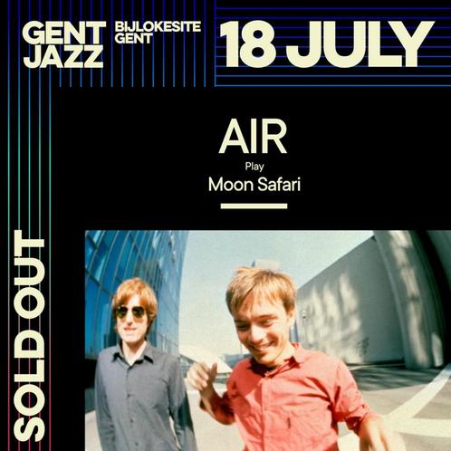 billets de concert Air Gent Jazz, Tickets & Billets, Concerts | Jazz & Blues, Deux personnes, Juillet