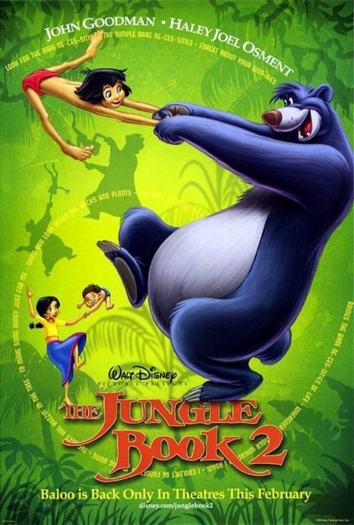 Jungle book and more Dvd / vanaf jaren 90 / alle genre's, Cd's en Dvd's, Dvd's | Actie, Zo goed als nieuw, Overige genres, Vanaf 12 jaar
