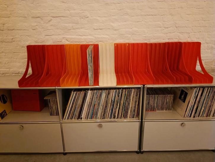 Vintage rekken/bakken LP's, Cd's en Dvd's, Vinyl | Overige Vinyl, Gebruikt, Ophalen