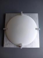 Plafonnier Inox/Arcopal - LED - Excellent état., Ophalen, Zo goed als nieuw, Glas