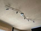 Plafondlamp met 5 spots, Enlèvement, Utilisé, Métal ou Aluminium, Spot encastrable ou Spot mural