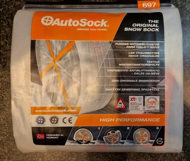 Nieuwe set AutoSock sneeuwsokken - ongeopende verpakking, Auto diversen, Sneeuwkettingen, Ophalen