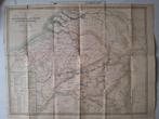 Oude kaart Carte de la Navigation de la Belgique uit 1842, Antiek en Kunst, Ophalen of Verzenden