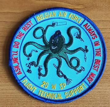 Belgian air force patch 20th wing flight technical support beschikbaar voor biedingen