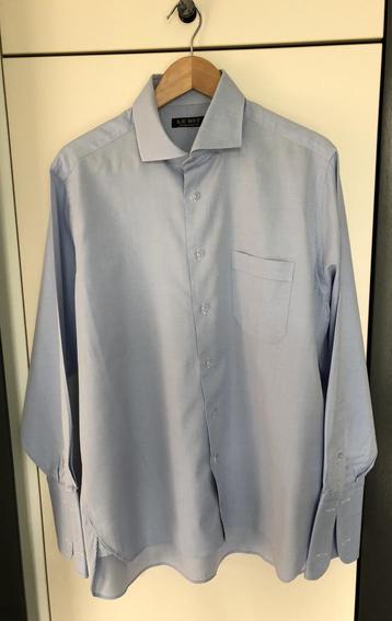 Lichtblauw overhemd voor manchetknopen
