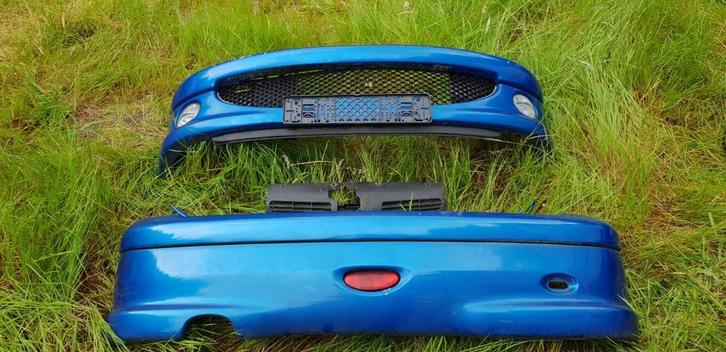 PEUGEOT 206  VOORBUMPER +ACHTER BUMPER BJ 98 TOT 2007, Auto-onderdelen, Carrosserie, Bumper, Voor, Gebruikt, Ophalen of Verzenden
