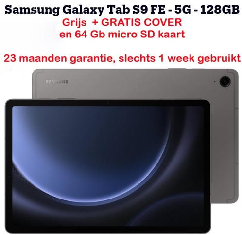 Samsung Galaxy TAB S9 FE  -   5G - 128 GB  (+64GB SD kaart), Informatique & Logiciels, Android Tablettes, Comme neuf, Wi-Fi et Web mobile
