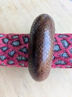 Armband slangenleer origineel handgemaakt, Ophalen of Verzenden, Nieuw, Leer