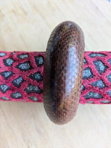 Armband slangenleer origineel handgemaakt beschikbaar voor biedingen