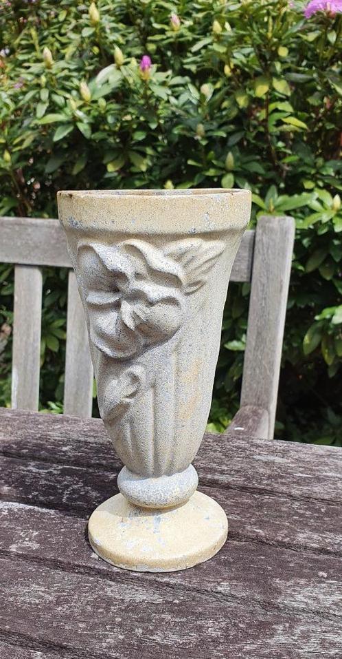 vase en fonte vintage, Jardin & Terrasse, Vases de jardin, Enlèvement ou Envoi