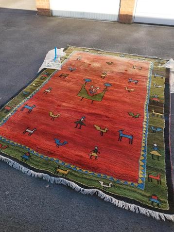 Tapis iranien vintage noué à la main Gabbeh - Kelim, Enlèvement, Comme neuf