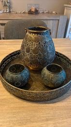 Decoratie set, Ophalen of Verzenden, Gebruikt, Rond, Metaal
