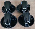 Set van 4 Espresso tasjes + bordjes, Huis en Inrichting, Ophalen of Verzenden, Zo goed als nieuw, Porselein, Kop(pen) en/of Schotel(s)