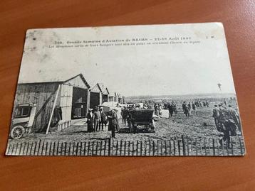 Carte postale Reims: Grande semaine d'aviation -1909 beschikbaar voor biedingen