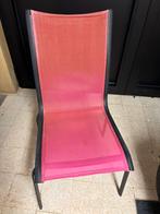 4 roze tuinstoelen, Tuin en Terras, Ophalen, Gebruikt