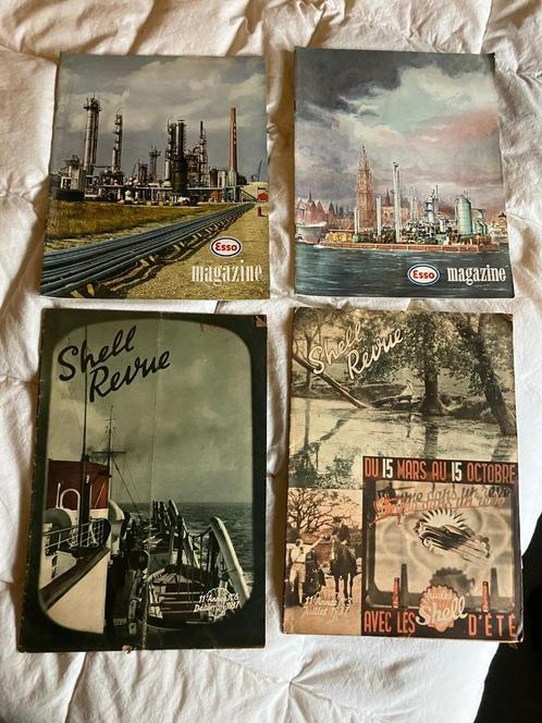 vier stuks esso magazine en shell revue 1963 1937, Collections, Revues, Journaux & Coupures, Journal ou Magazine, Enlèvement ou Envoi