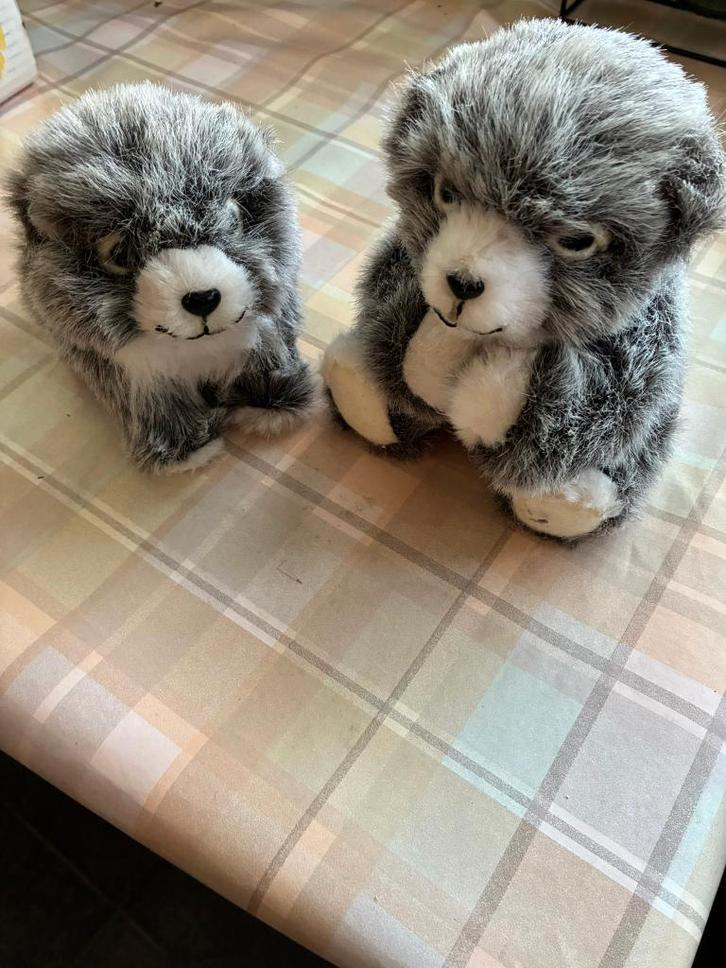 koppel decoratie pluche marmotjes, Huis en Inrichting, Woonaccessoires | Overige, Zo goed als nieuw, Ophalen of Verzenden