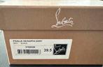 Louboutin nappa shiny 100 39.5, Nieuw, Louboutin, Zwart, Pumps