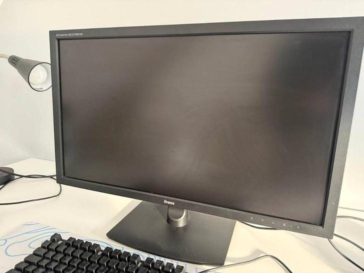 Monitor iiyama 27" 60hz, Computers en Software, Monitoren, Gebruikt, 60 Hz of minder, DVI, HDMI, VGA, Ingebouwde speakers, Kantelbaar