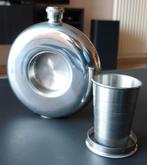 Gourde en acier inoxydable avec gobelet pliable, Enlèvement ou Envoi, Comme neuf