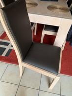 Stoel, Maison & Meubles, Chaises, Klassiek, Cuir, Brun, Enlèvement