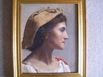 Portret van een vrouw, Antiek en Kunst, Ophalen of Verzenden