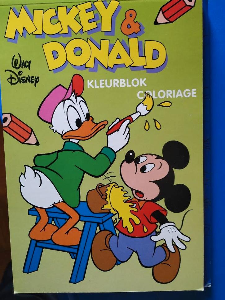 nieuw dikke kleurblok van disney mickey mouse en donald duck, Kinderen en Baby's, Speelgoed | Educatief en Creatief, Ophalen of Verzenden