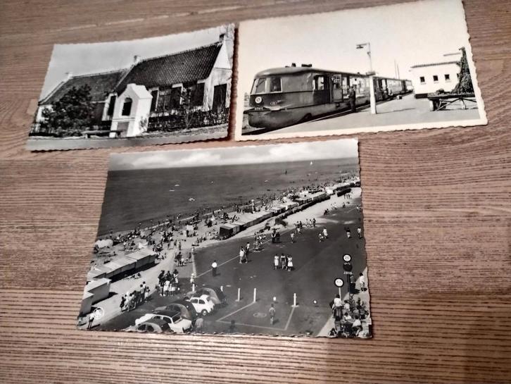 LOT: 3 oude POSTKAARTEN ST.IDESBALD (KOKSIJDE) dieseltrein, Verzamelen, Postkaarten | België, Ongelopen, West-Vlaanderen, Ophalen of Verzenden