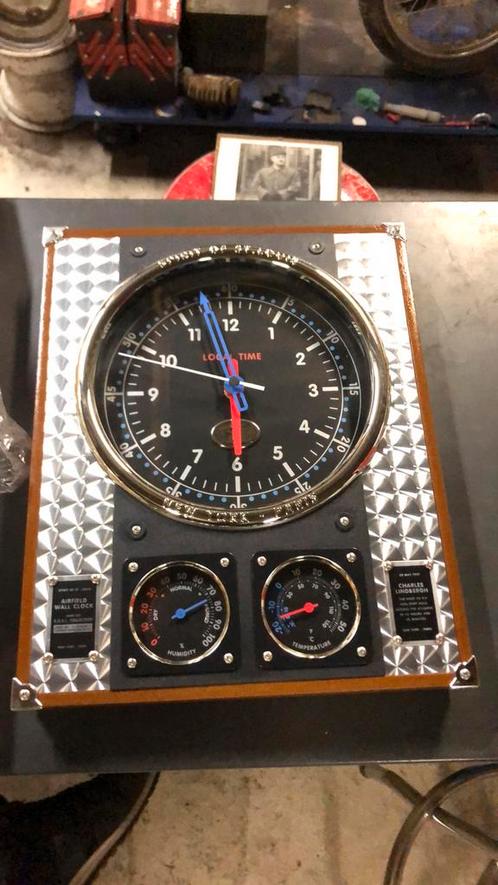 Magnifique vintage horloge Spirit of St. Louis, Verzamelen, Luchtvaart en Vliegtuigspotten, Nieuw, Overige typen, Ophalen of Verzenden