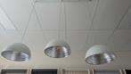 3 hanglampen, zo goed als nieuw, wit , metaal, Ophalen, Zo goed als nieuw