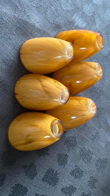 Glazen lampjes voor luster - 6 stuks, Enlèvement ou Envoi, Neuf, Verre