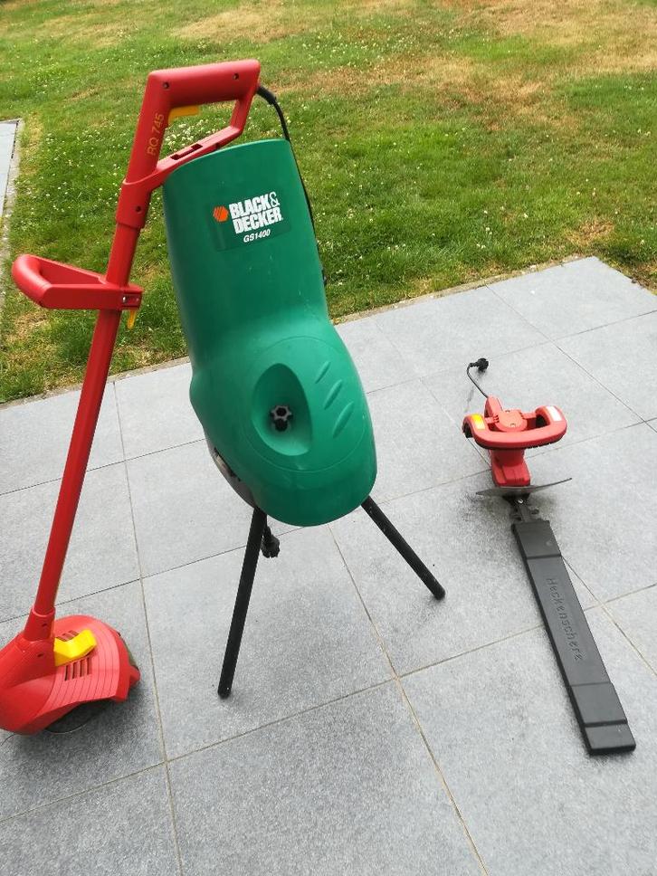 hakselaar, graskantmaaier,haagsschaar, Jardin & Terrasse, Déchiqueteurs, Comme neuf, Électrique, Enlèvement