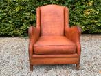 Cognac Schaapsleren Wingback Fauteuil in goede staat, Enlèvement