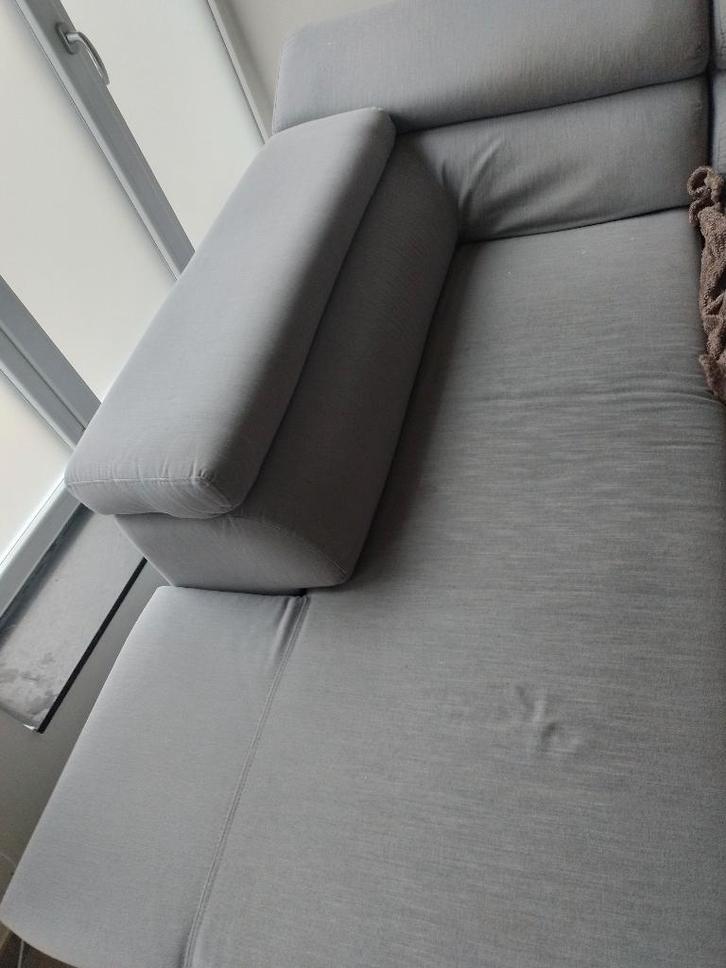 Zetel, Huis en Inrichting, Zetels | Zetels, Gebruikt, Hoekbank, Vierpersoons of meer, 300 cm of meer, 75 tot 100 cm, Stof, Ophalen