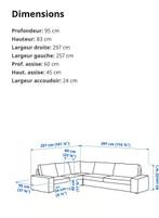 IKEA KIVIK bank, Ophalen, Hoekbank, Zo goed als nieuw, Stof