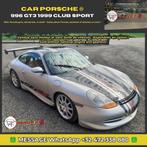 Porsche 996 GT3 Club Sport 1999 - 30 uur, Auto's, Porsche, Zwart, Alcantara, Bedrijf, 2 zetels