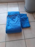 flanellen dekbedovertrek, blauw ,2 pers., Ophalen of Verzenden, Gebruikt, Blauw, Dekbedovertrek