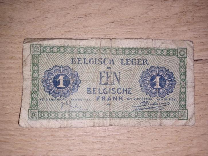 Briefje van 1 Belgische Frank, Postzegels en Munten, Munten en Bankbiljetten | Verzamelingen, Bankbiljetten, Ophalen of Verzenden