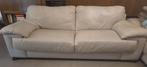 ITALSOFA (NATUZZI) 3 zit echt leder, Ophalen, Gebruikt, Rechte bank, Hout