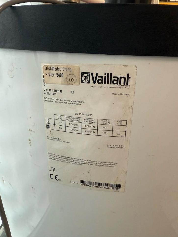 Chauffe-eau / boiler Vaillant uniSTOR VIH R 120/6 B R1, Doe-het-zelf en Bouw, Chauffageketels en Boilers, Zo goed als nieuw, Boiler