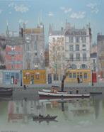 MICHEL DELACROIX / LE CANAL / KLEURLITHO / 76x59cm / 1983, Enlèvement ou Envoi