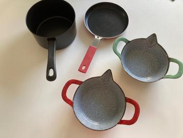 Mini pannen, Huis en Inrichting, Keuken | Potten en Pannen, Ophalen, Zo goed als nieuw